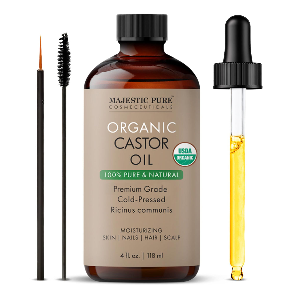 Majestic Pure Vitamin E Oil 100% Pure and Natural Oil - 236 ml