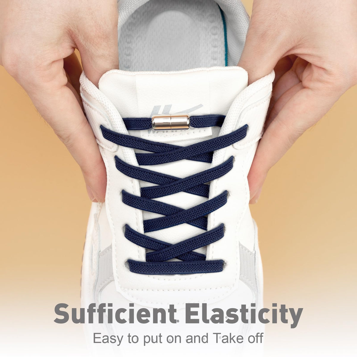Handshop 2 Pairs Elastic Laces, No Tie Shoelaces for Trainers