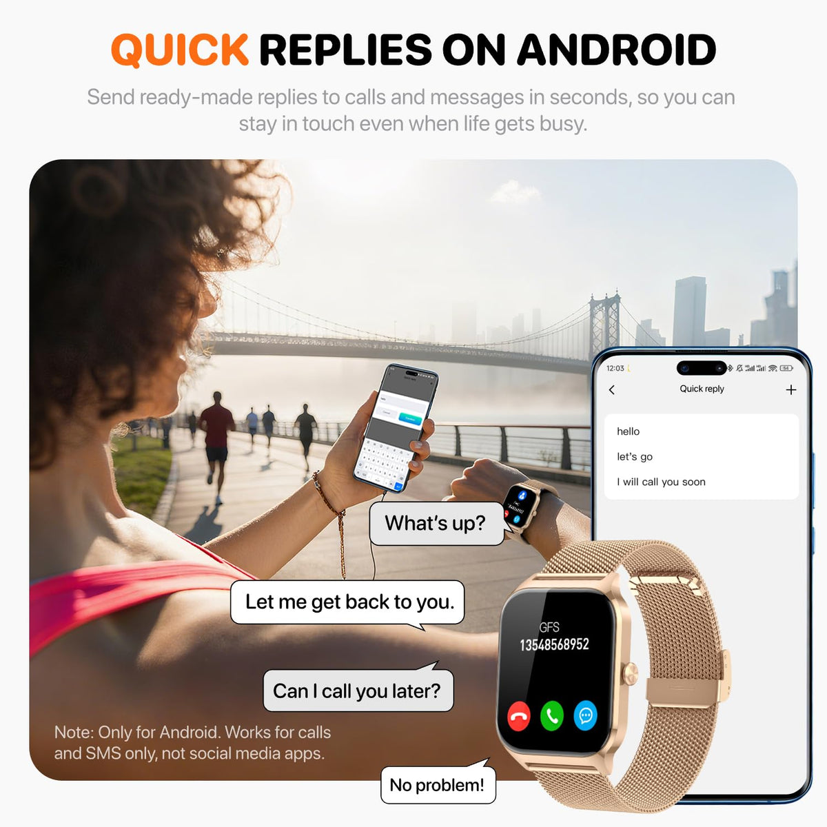 Smart Watch for Women Men - Answer/Make Call, Fitness Tracker Smartwatch for Android iPhone Compatible, Sleep Female Cycle, 120+ Sports Modes Step Counter (Blue, 2 Straps)