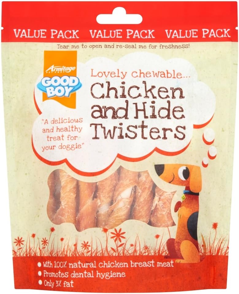 Good Boy Chicken & Hide Twisters Dog Treats 220g