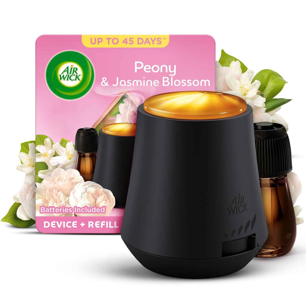 Air Wick Cherry Blossom & Raspberry Essential Mist Twin Refill 20ml, Lasting for up to 45 days per refill, Air Freshener