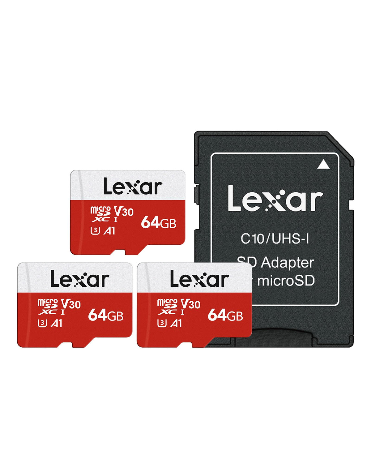 Lexar Micro SD Card 64GB E Series, Up to 100MB/s, microSDHC