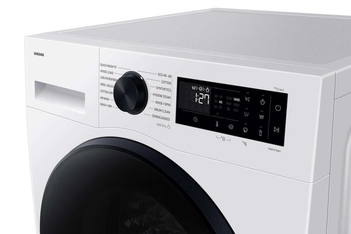 Samsung Series 7 Washer Dryer, AI Energy Wi-Fi enabled, 11/6kg 1400rpm, Black, WD11DB7B85GBU1