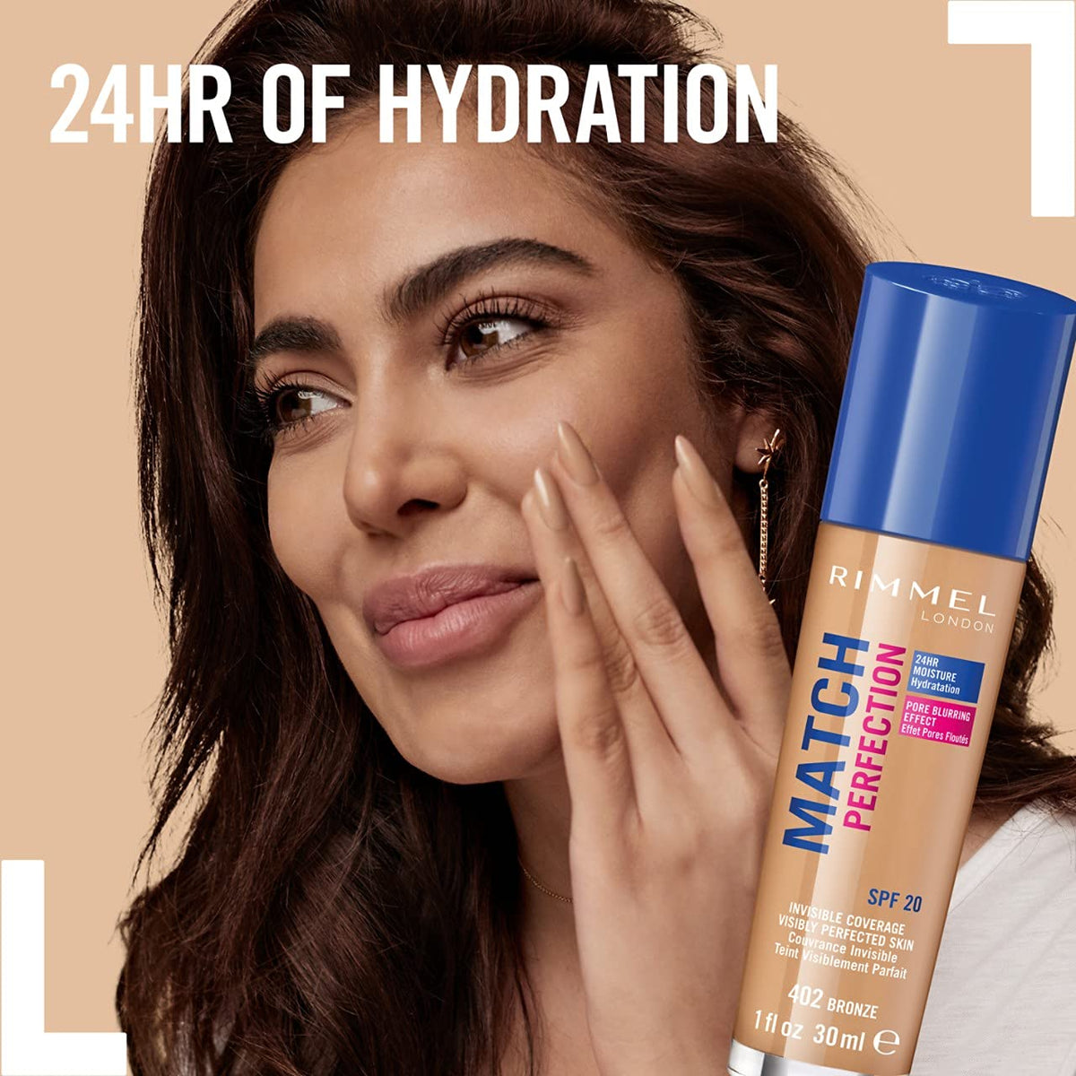Rimmel London Match Perfection Foundation SPF20, 200 Soft Beige