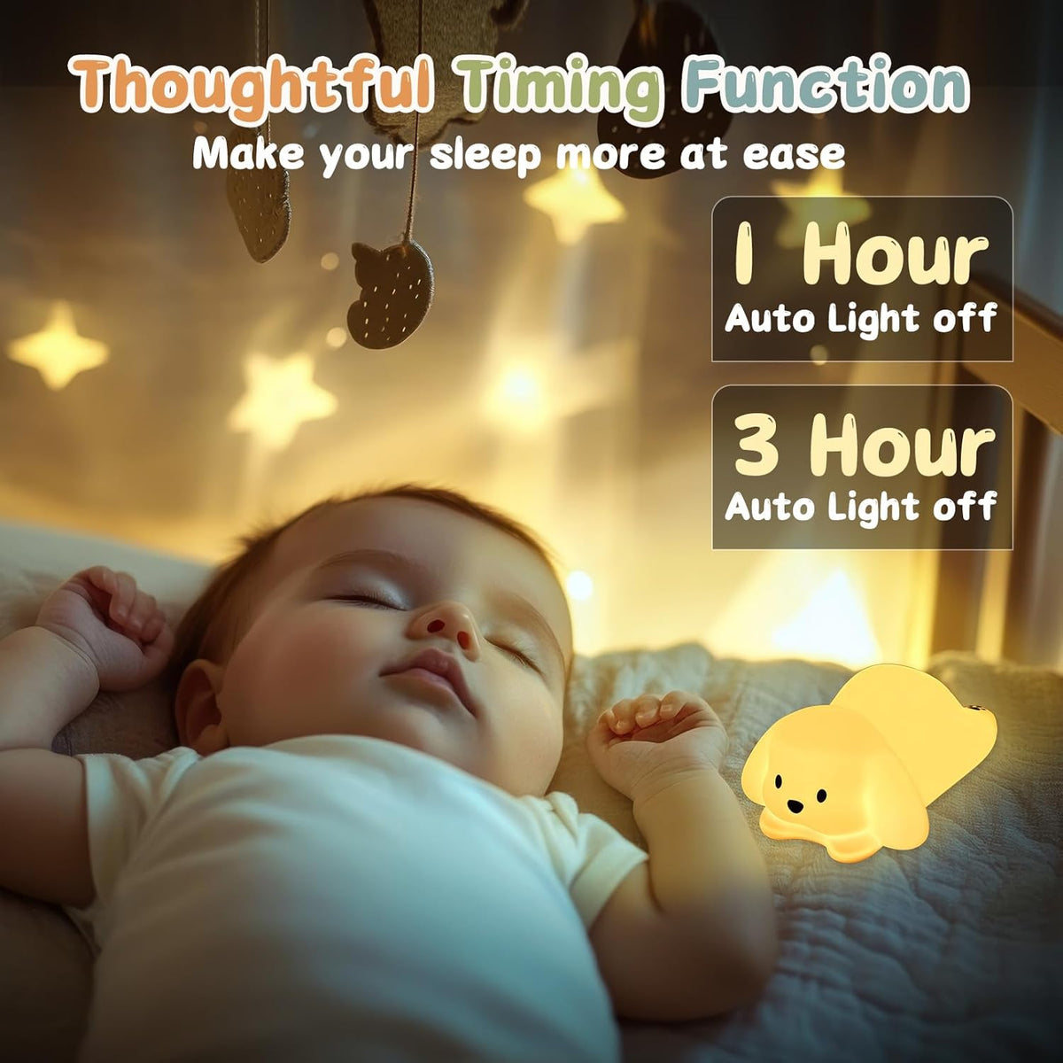 ZKLiLi Cat Night Light for Kids,Cute Night Lamp for Nursery,Squishy Silicone Touch Lights Portable, Gift for Birthday and Christmas for Kids Baby Children (Battery Cat)