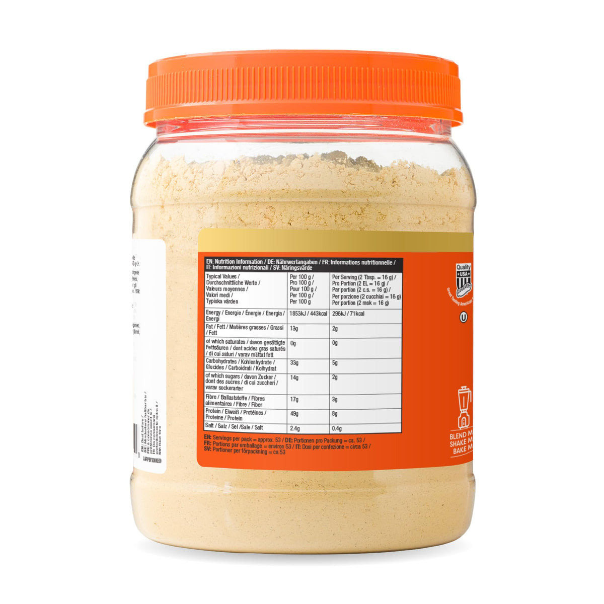 PBfit Classic Peanut Butter Powder 225g, with 8g Protein, 3g Fibre