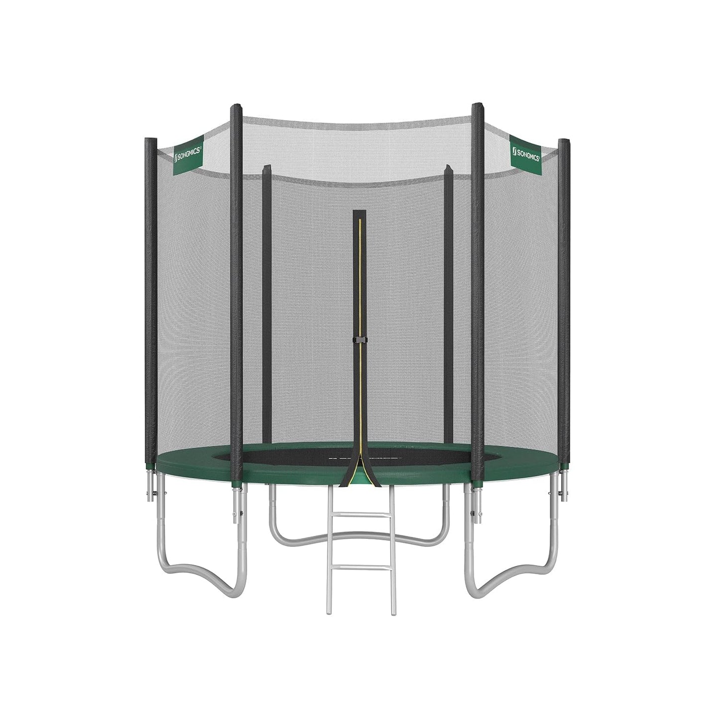 SONGMICS 10ft Children's Outdoor Trampoline with Safety Net & Ladder — Max 100 kg | 2-Year Warranty
