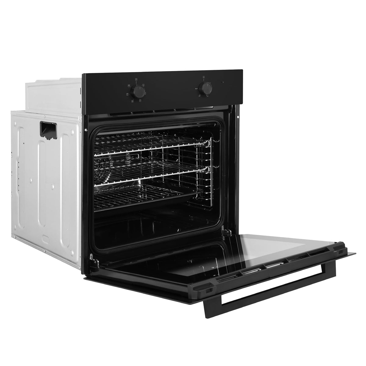 Russell Hobbs 70L, 60cm Wide, Single Electric Built-in Fan Oven and Grill in Stainless Steel, 6 Oven Functions, RHFEO7004SS