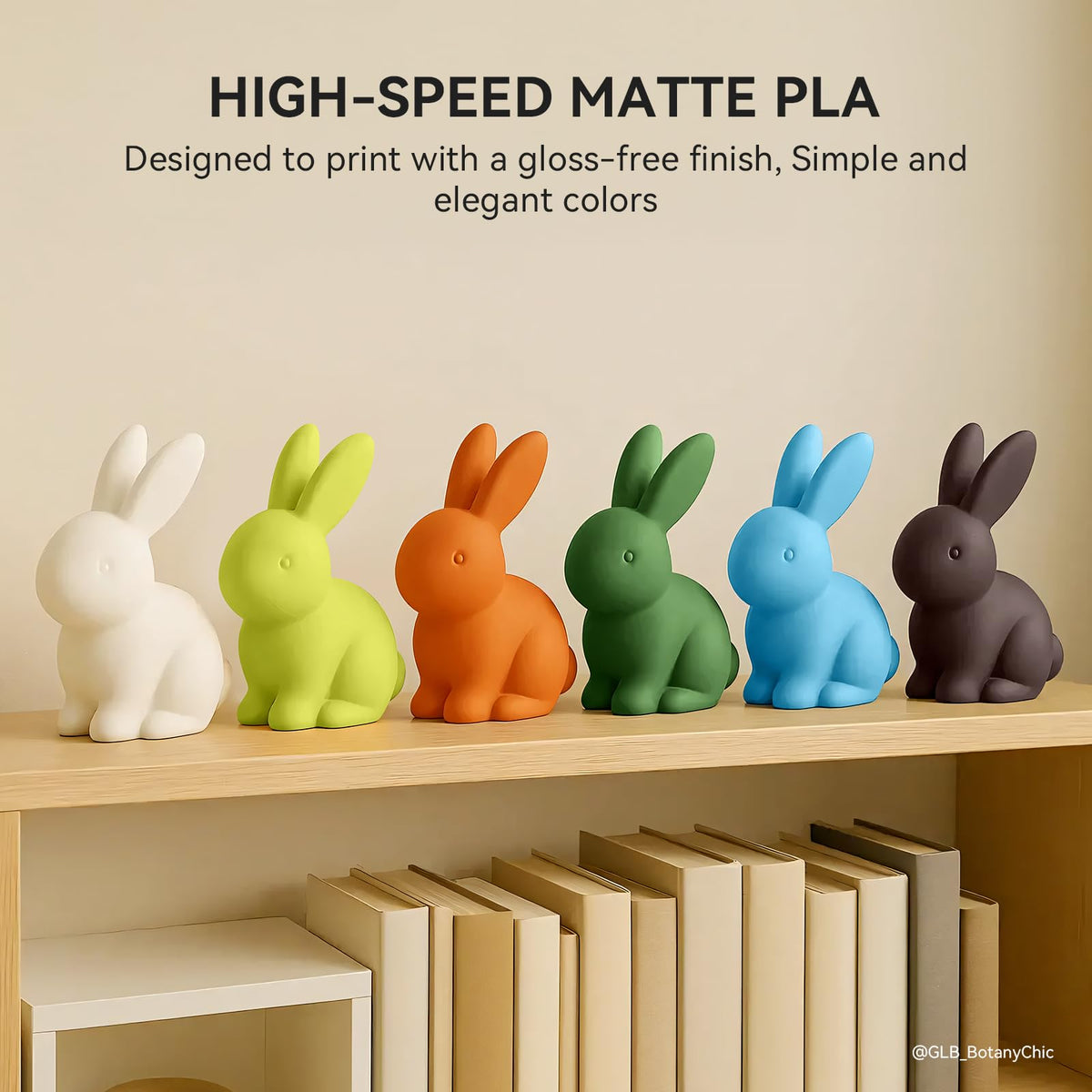 TECBEARS Matte PLA Filament 1.75mm, 600mm/s Rapid Print, 1kg Sky Blue