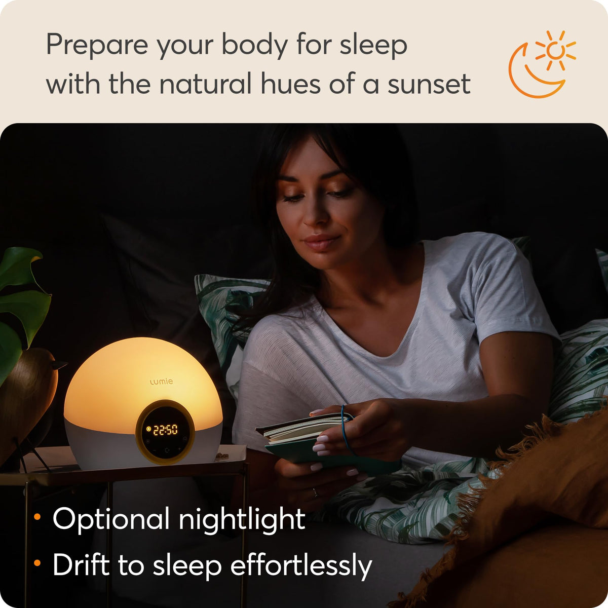 Lumie Bodyclock Spark 100 Wake-Up Light Alarm Clock, White