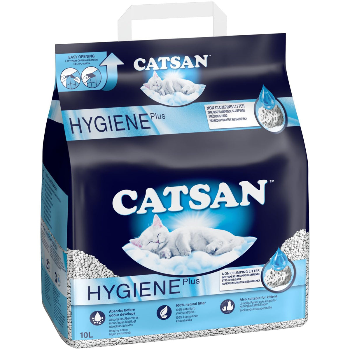 Catsan Hygiene Non-Clumping Cat Litter, 2 Packs (2 x 20L)