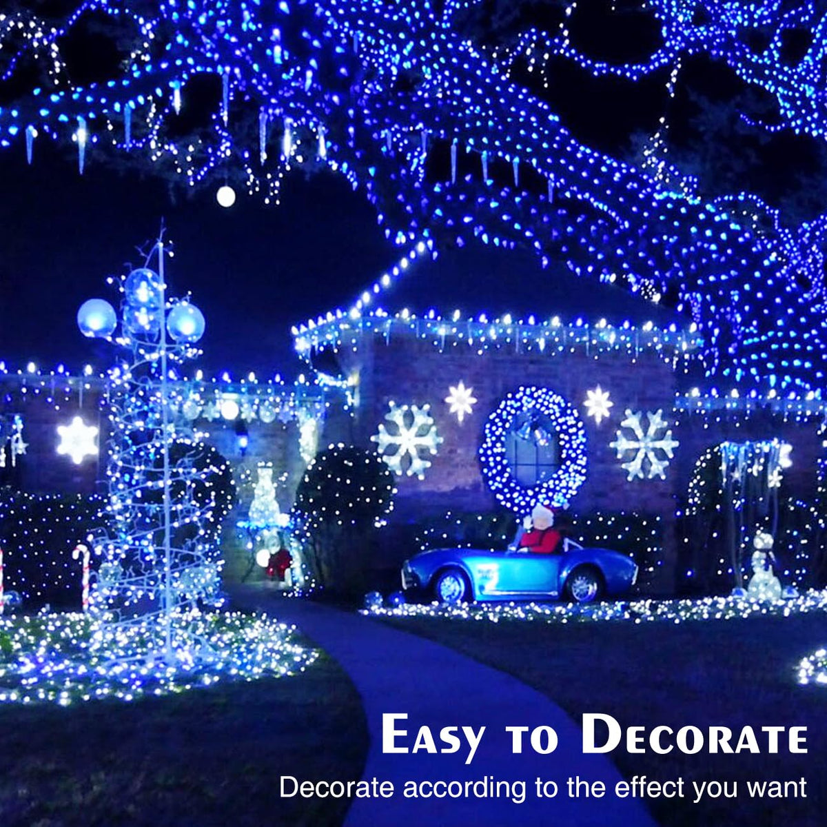 litogo 120 LED Solar String Lights Outdoor, 12M/40Ft 8 Modes Solars Garden Lights Waterproof Copper Wire Decorative Solar Fairy Lights for Patio, Gate, Yard, Trees, BBQ, Wedding, Party