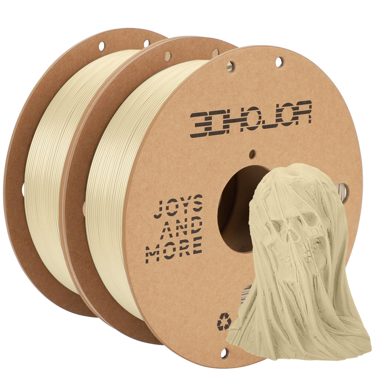 3DHoJor PLA+ PLA Plus Filament 1.75mm 1kg(2.2lbs) for 3D Printers,Yellow