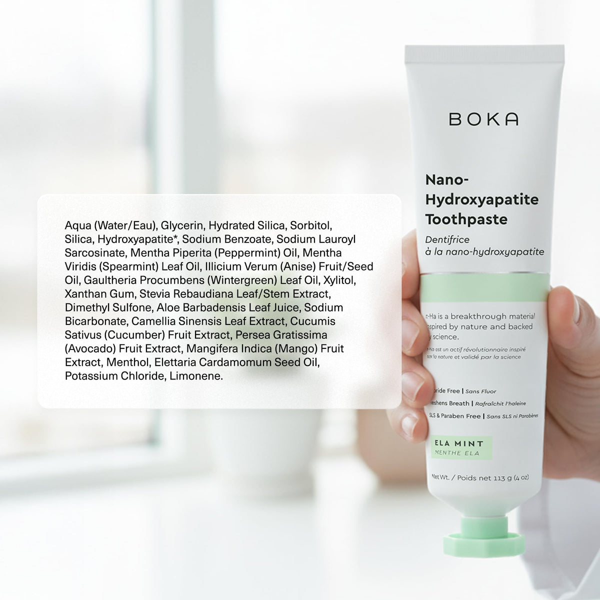 Boka Toothpaste - Fluoride Free Toothpaste, Nano Hydroxyapatite Toothpaste