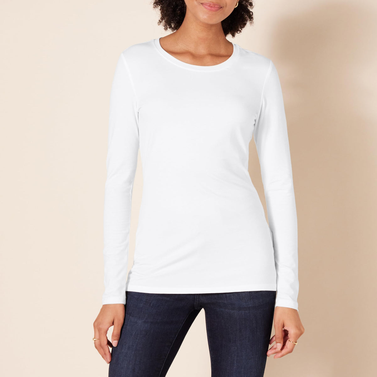Amazon Essentials Women's Regular-Fit Long-Sleeve Crewneck T-Shirt (Available in Plus Size)