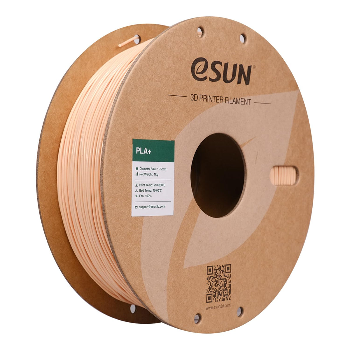 eSUN PLA+ 3D Printing Filament 1KG(2.2lbs), Enhanced Toughness, Cold White