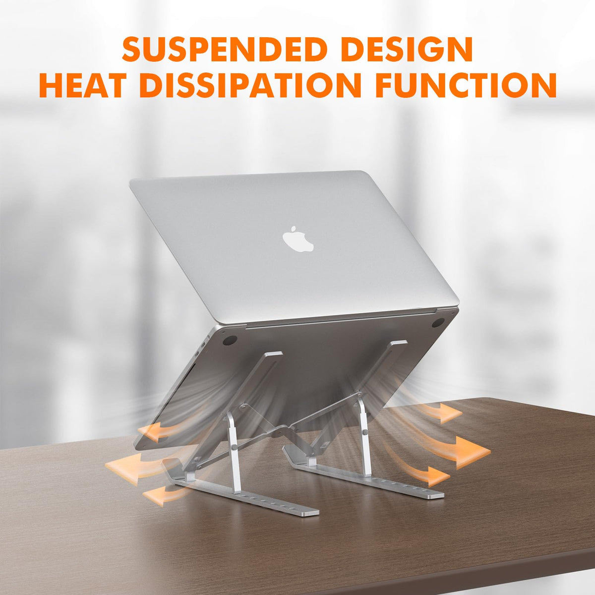 GRIFEMA Laptop Stand for Desk, Aluminum Laptop Riser 7-Angle Adjustable