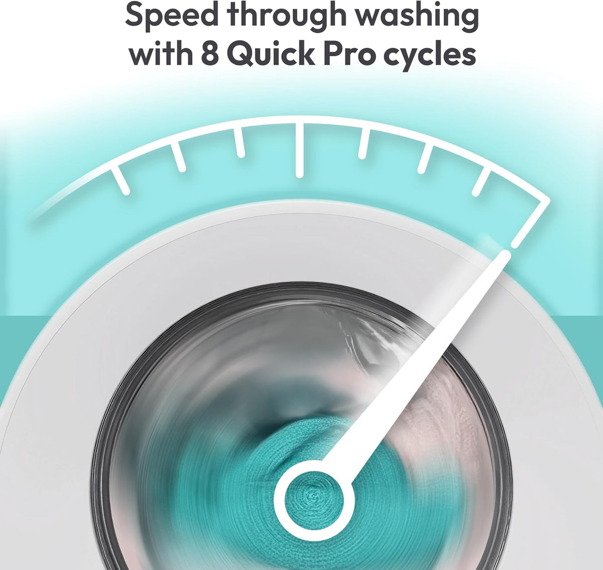 Candy Quick Pro Washer Dryer, 9kg Wash + 6kg Dry, Black, A-20%/D, 1400 RPM
