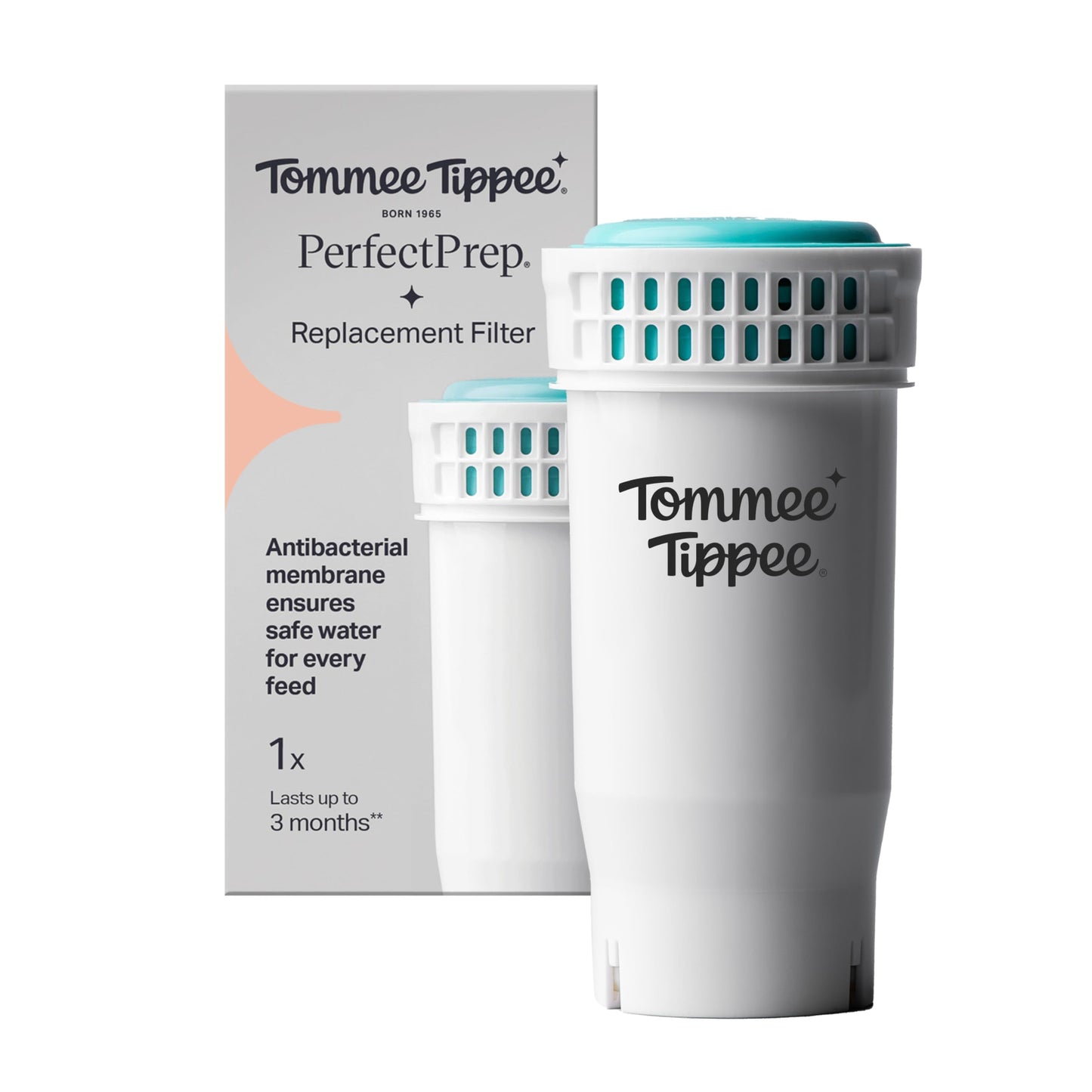 Tommee Tippee Perfect Prep Replacement Filter, Pack of 1, Compatible with All Perfect Prep Machines, Antibacterial Filter Removes Bacteria, Impurities and Contaminants