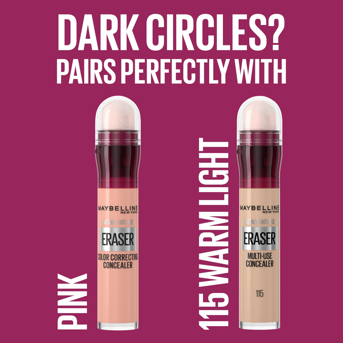 Maybelline Instant Anti Age Eraser Eye Concealer, Dark Circles and Blemish Concealer, Ultra Blendable Formula, 149 Deep Bronze