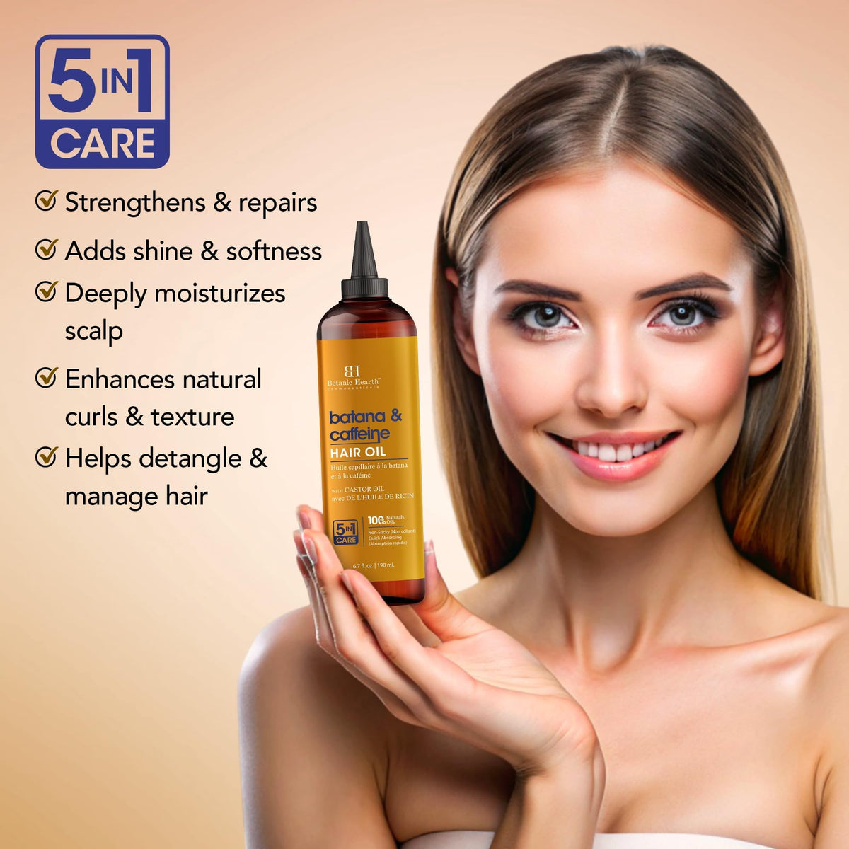Botanic Hearth Argan & Biotin Hair Oil, 198 ml