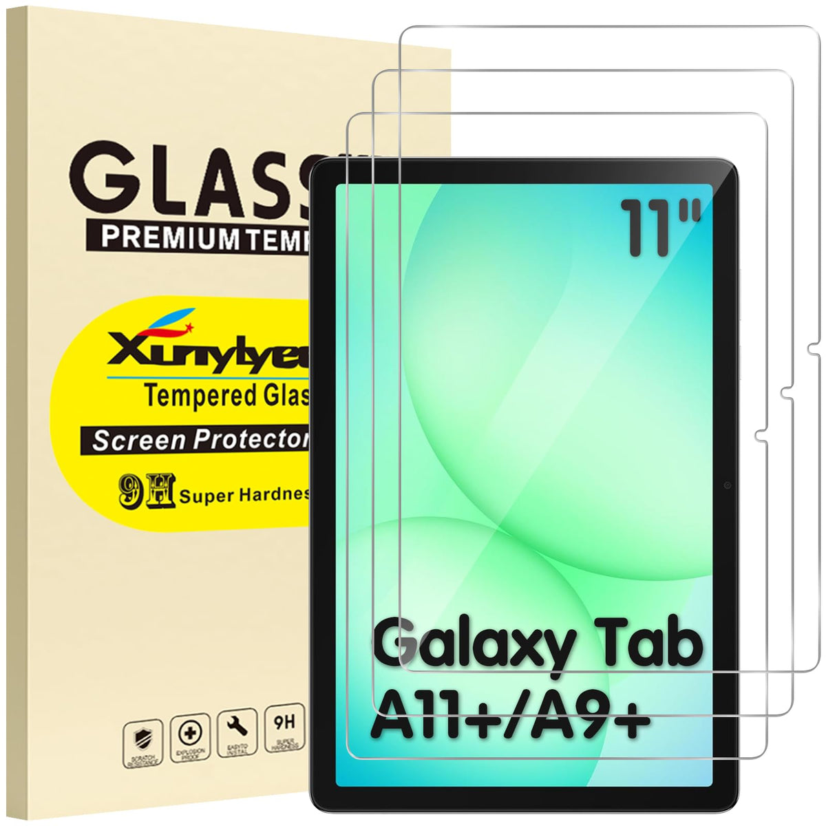 XunyLyee 3 Pack Screen Protector for Samsung Galaxy Tab S10 Lite/ S10 FE