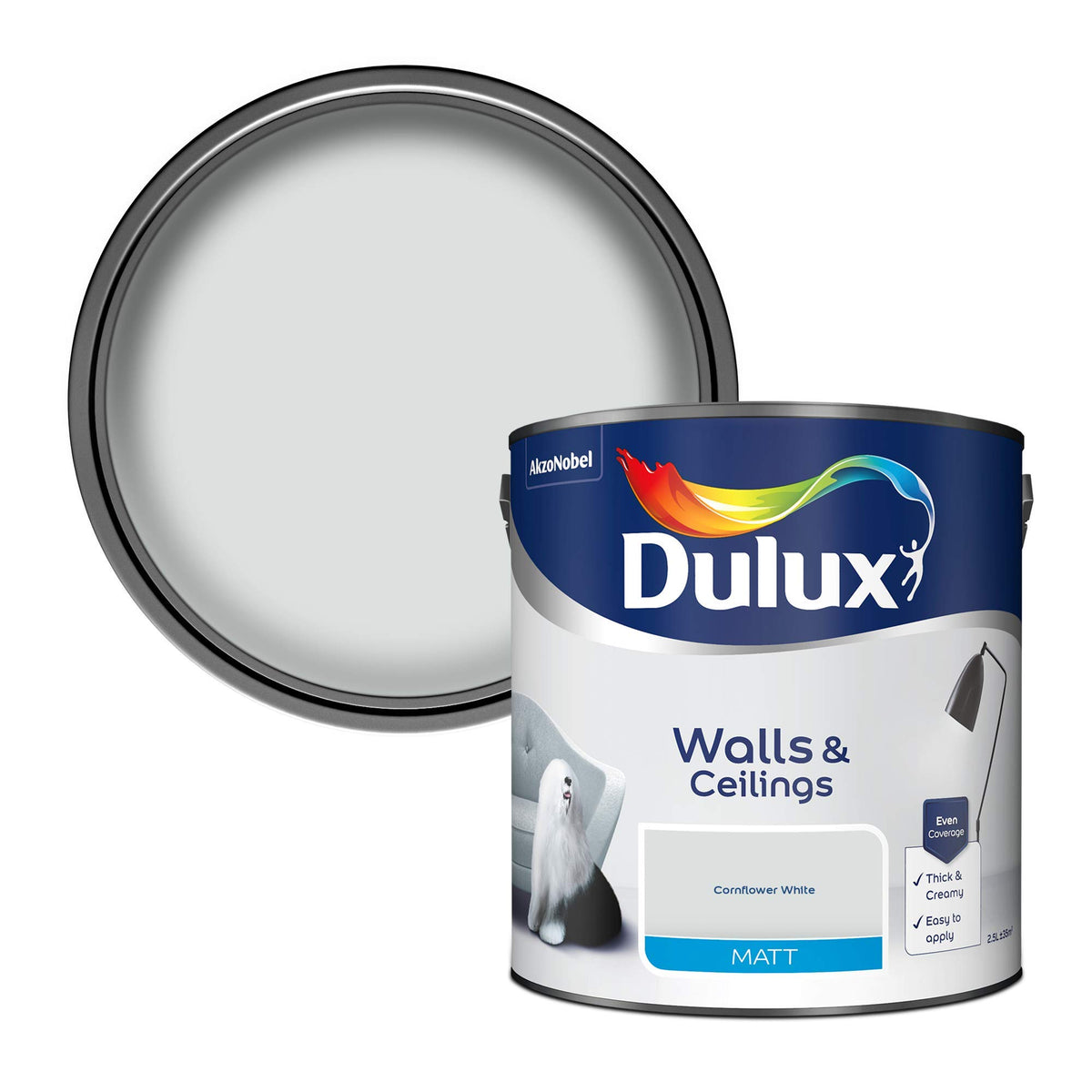 Dulux Tester Paint, White Mist, 30 ml (Pack of 1)