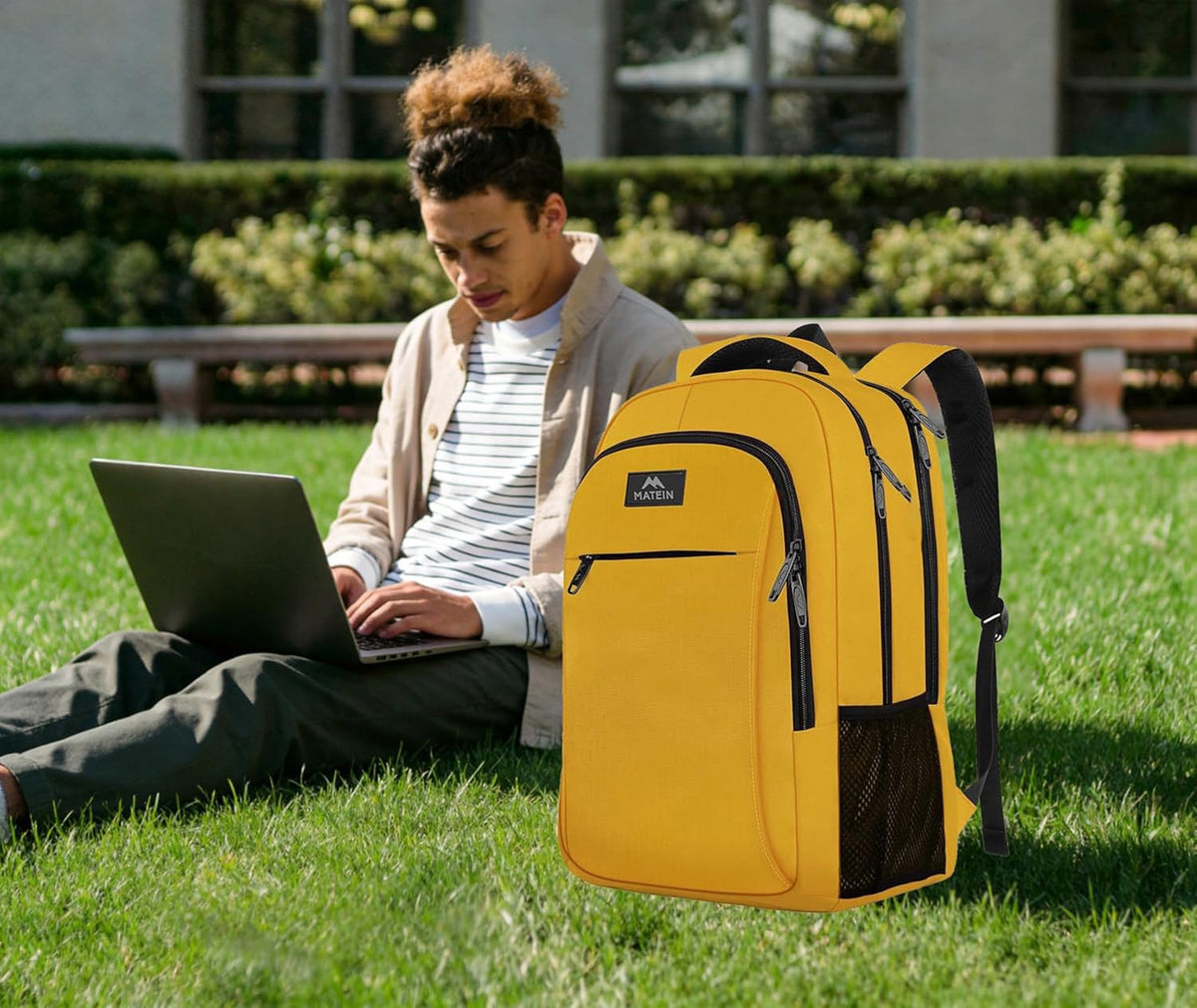 MATEIN Travel Laptop Backpack, Work Bag Laptop Bag, Rucksack for Men Work