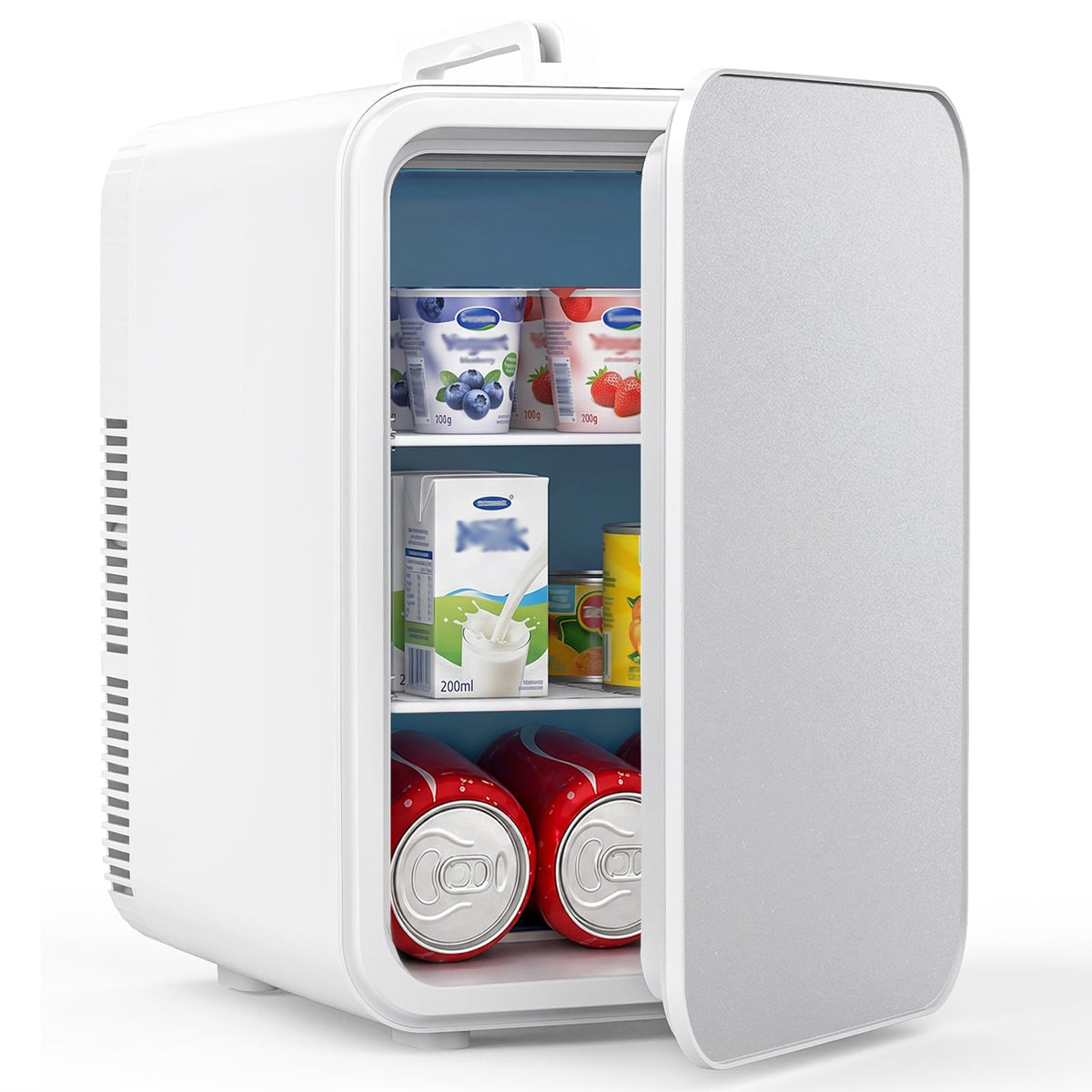 25L Mini Fridge, 30 Cans Portable Cooler & Warmer Small Fridge