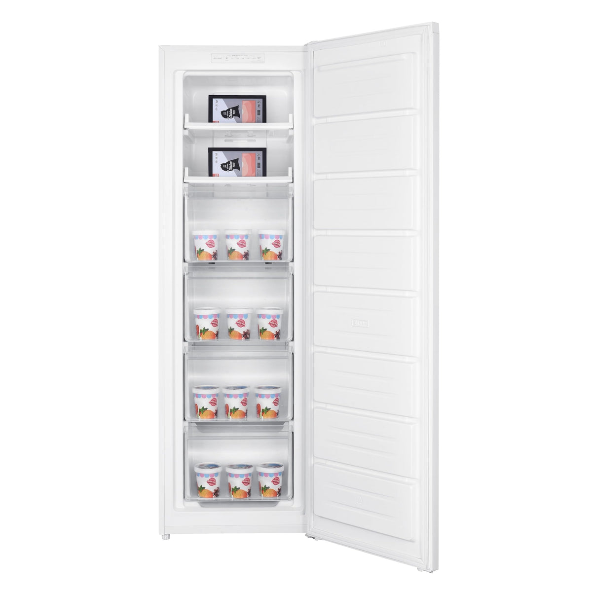 Teknix UC48F2W Freestanding Undercounter Freezer - 48cm Width / 60 Litre Capacity - Suitable for Outbuildings - 3 Large Compartments - 4 Star Freezer Rating - White