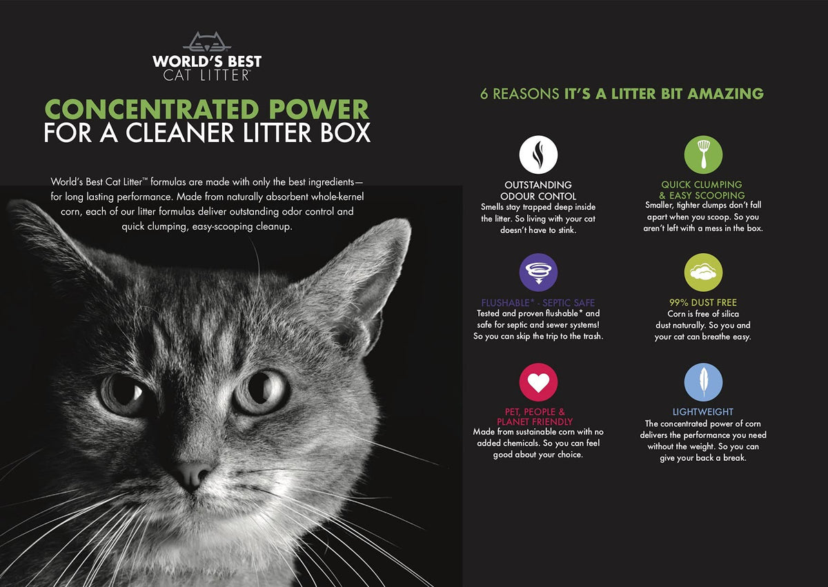 WORLD'S BEST CAT LITTER Comfort Care Unscented, 28-Pounds