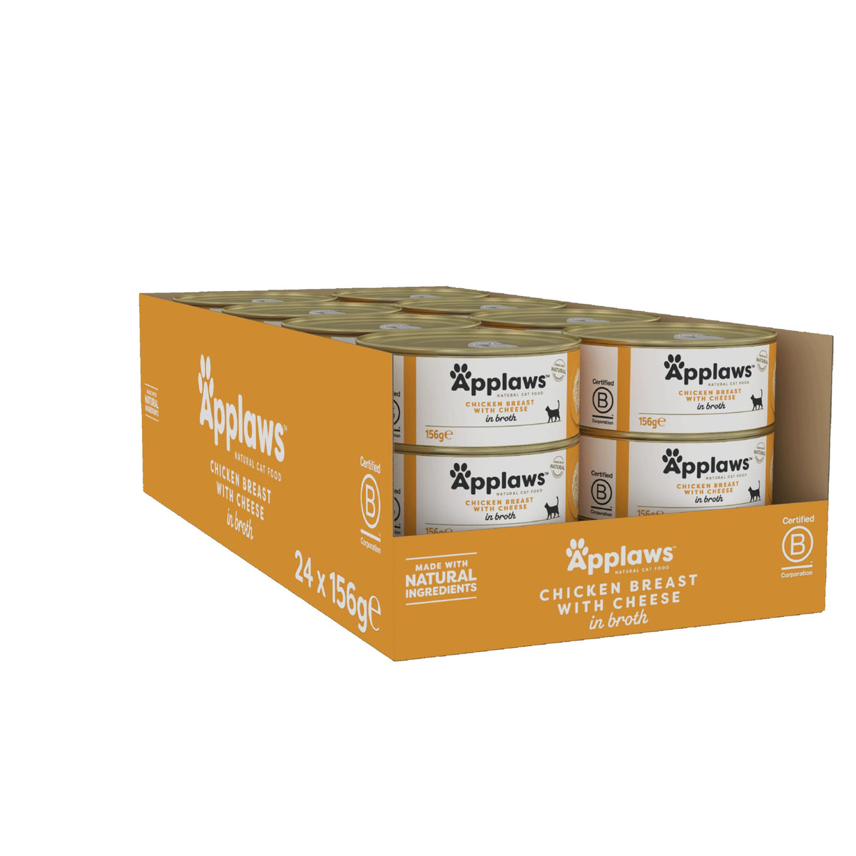 Applaws 100% Natural Wet Cat Food, Pouch Multipack Fish Selection in Broth, 70 g (24 x 70g) Pouches
