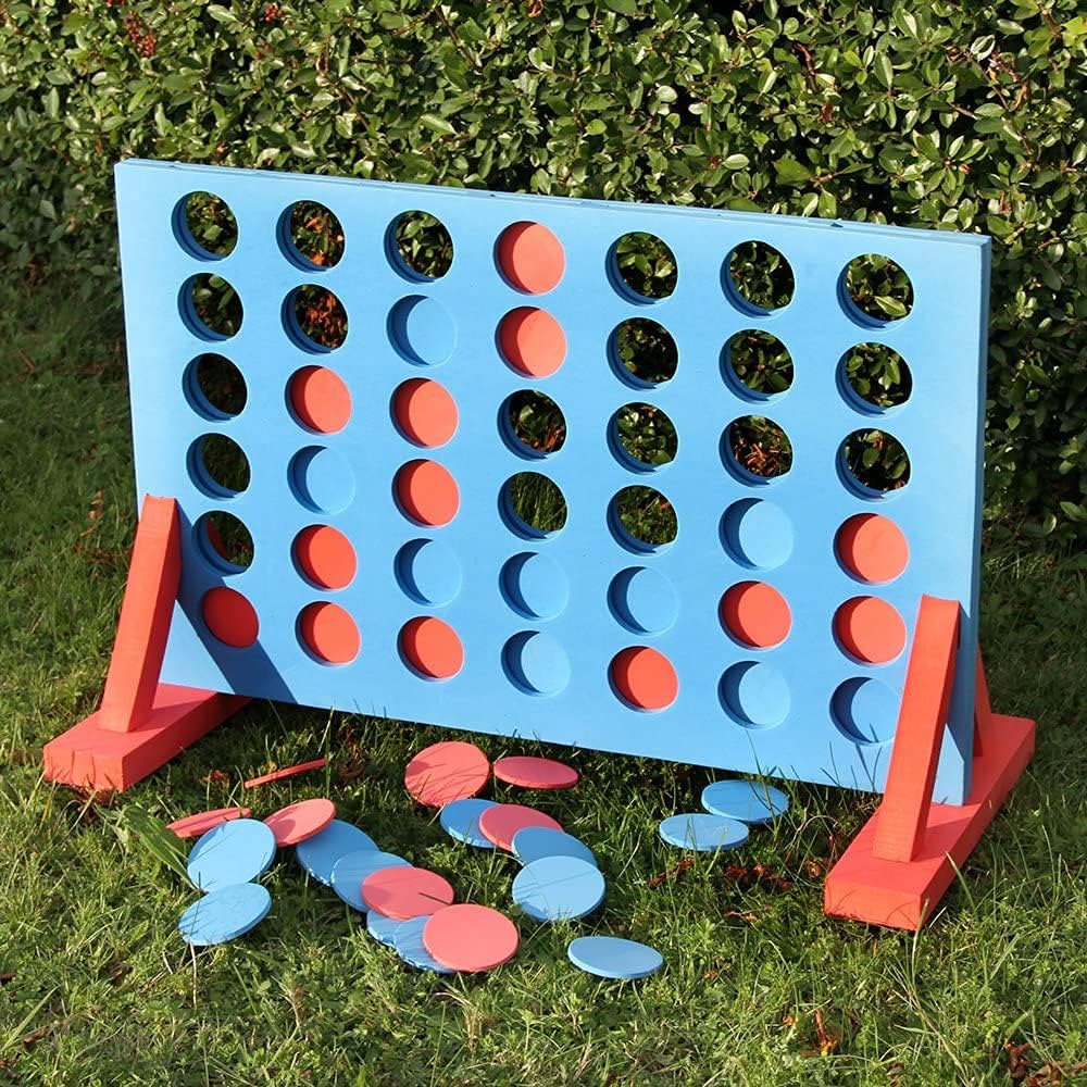 Unibos Giant Four in A Row Garden Outdoor Game Childrens Kids Adult Family Fun Toy Pub Game