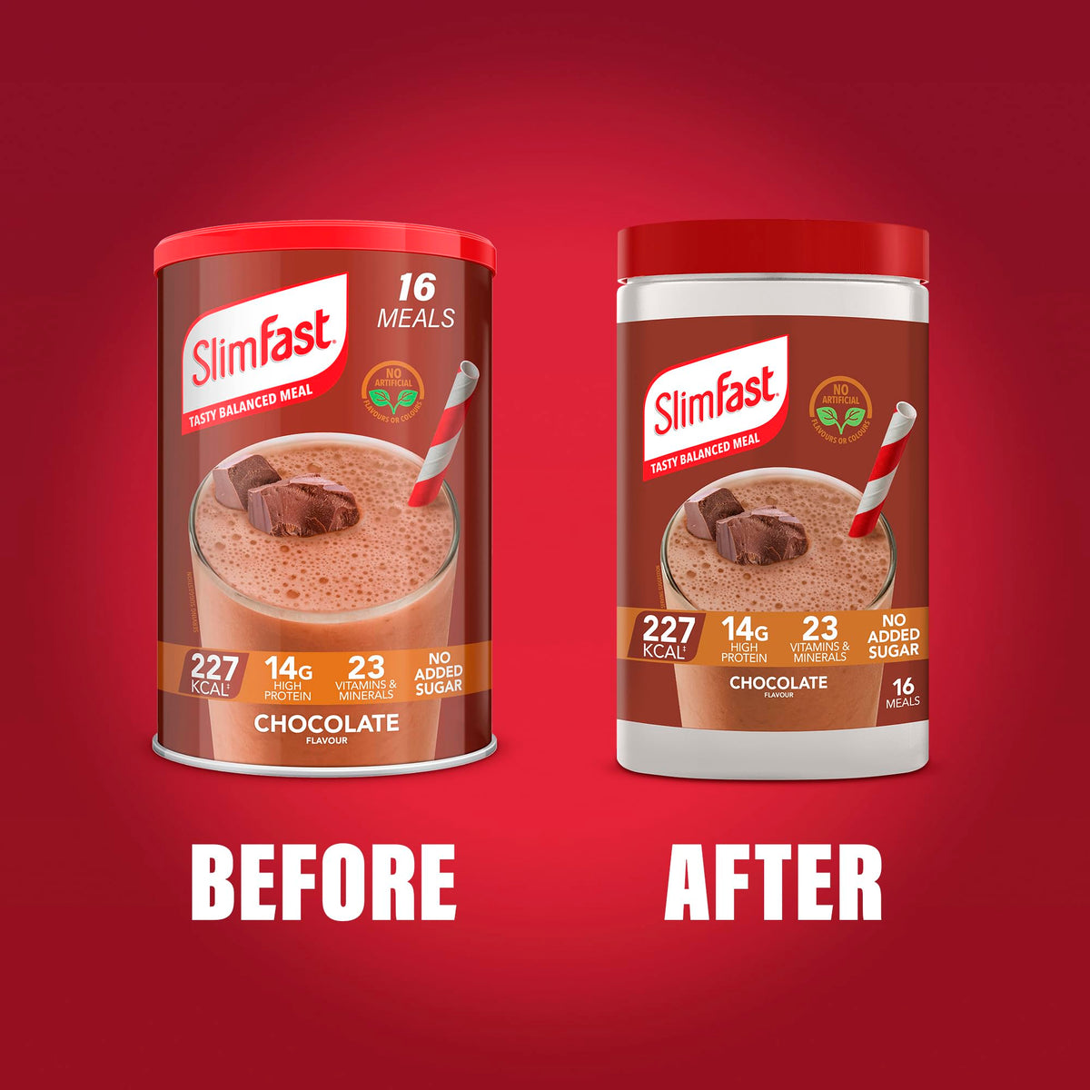 SlimFast • Meal Replacement Powder • Caramelised Biscuit Flavour • 584g