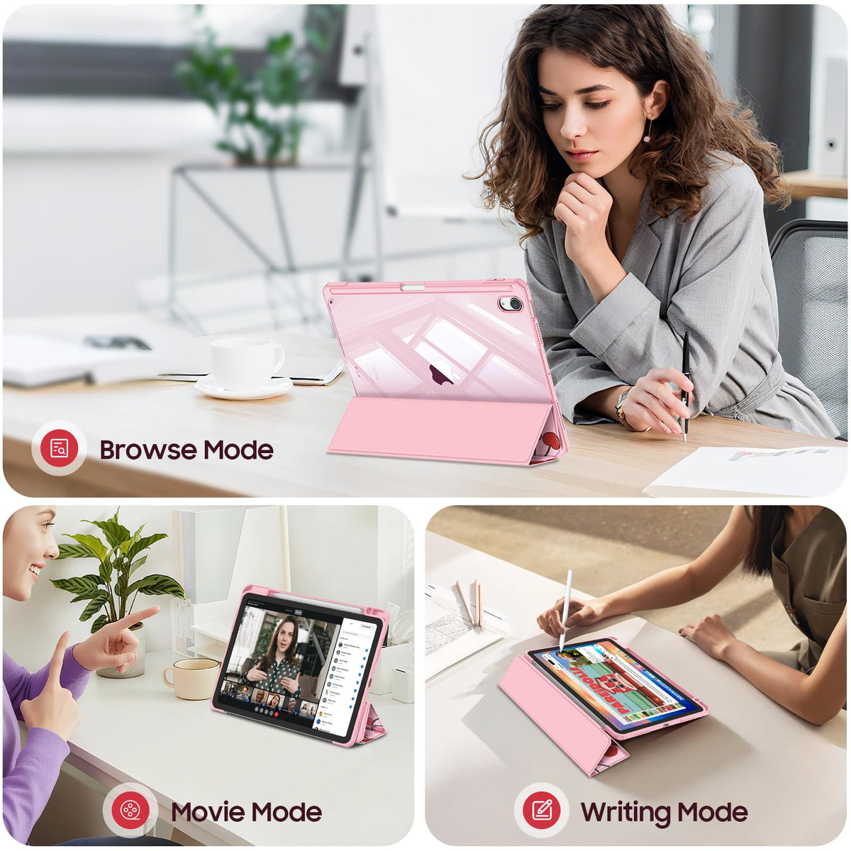FINTIE Clear Case for iPad Air 11 Inch & iPad Air 5th/4th Generation 10.9"