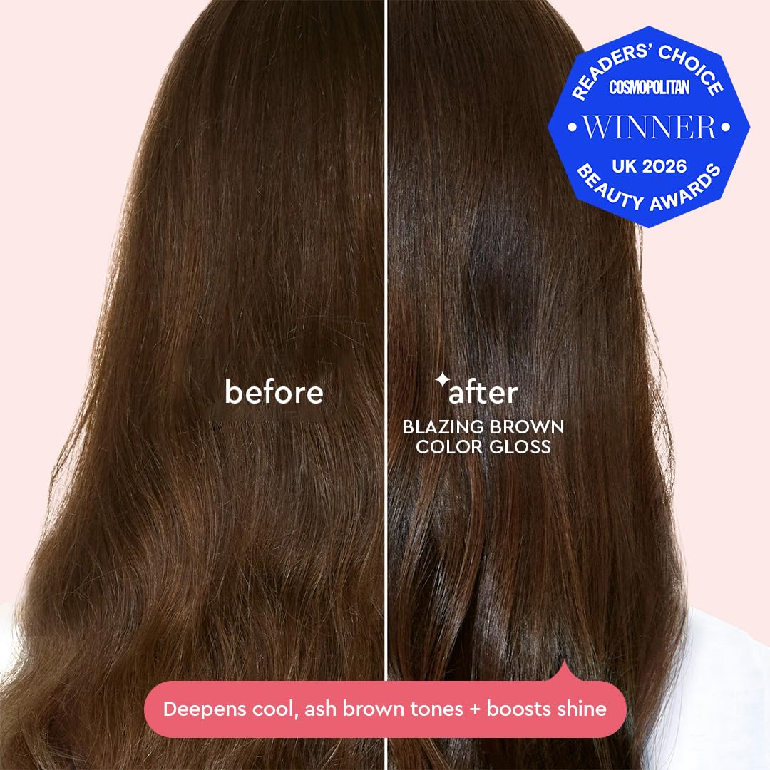Glaze Supergloss Color Conditioning Gloss – Hydrating Semi-Permanent Colour Hair Gloss & Shine Boost – For Natural, Unbleached Dark Brown Hair – 190ml - Sleek Espresso