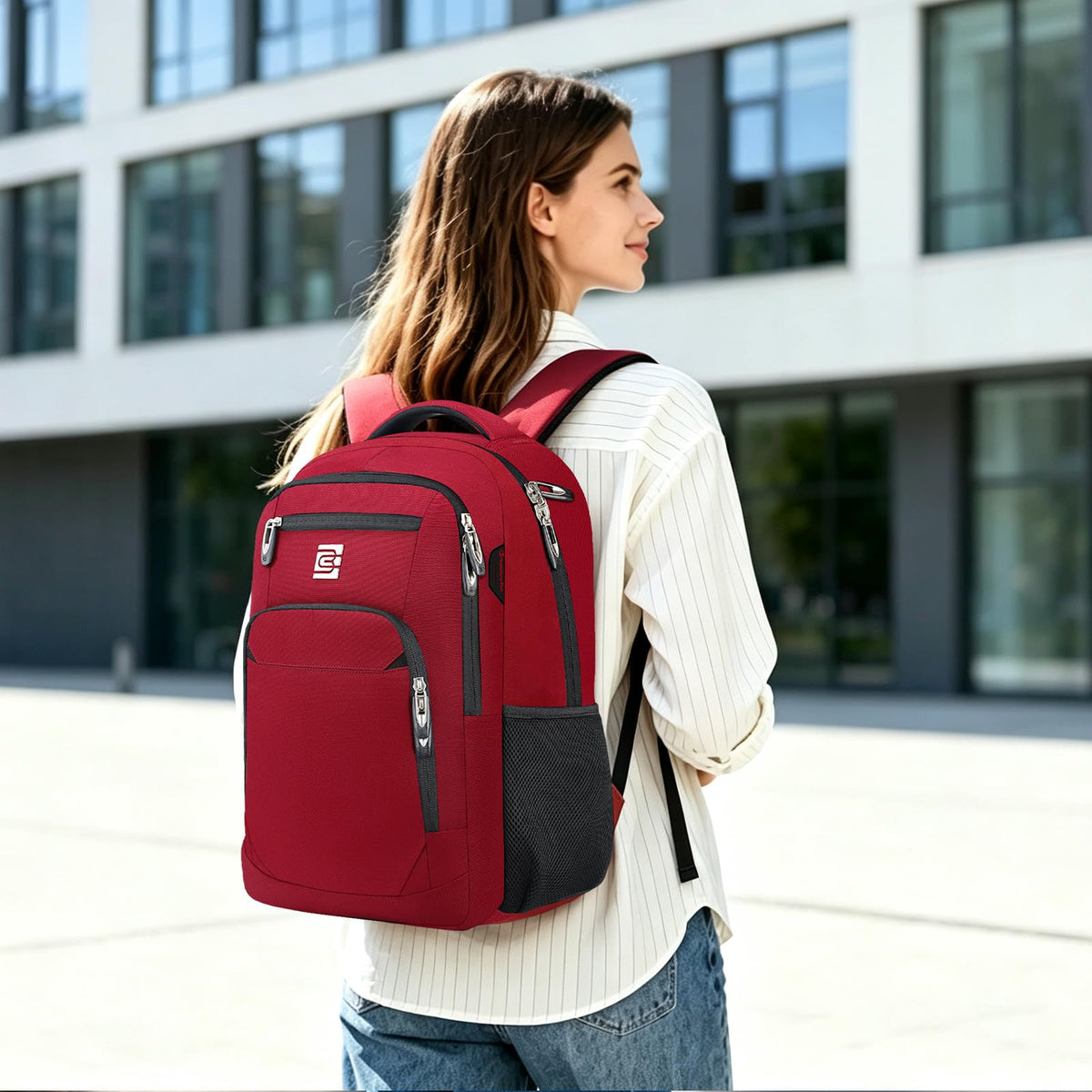 KASIBON Laptop Backpack for Men, Anti-Theft Travel Backpack Business