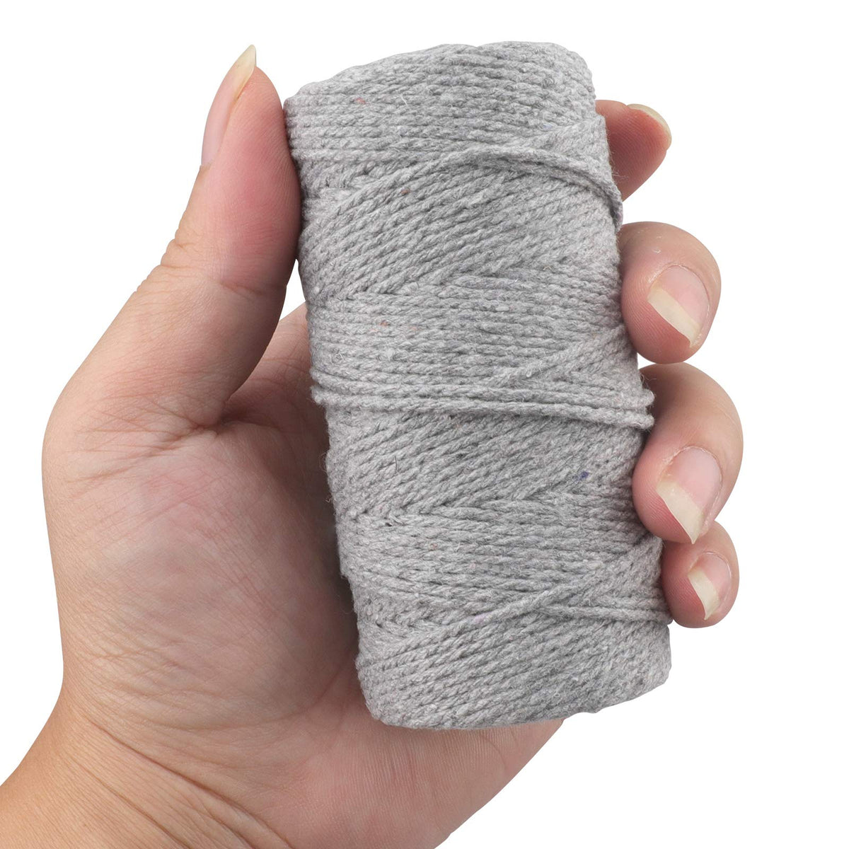 jijAcraft 4MM White Macrame Cord: 100M Cotton String Twine for Crafts