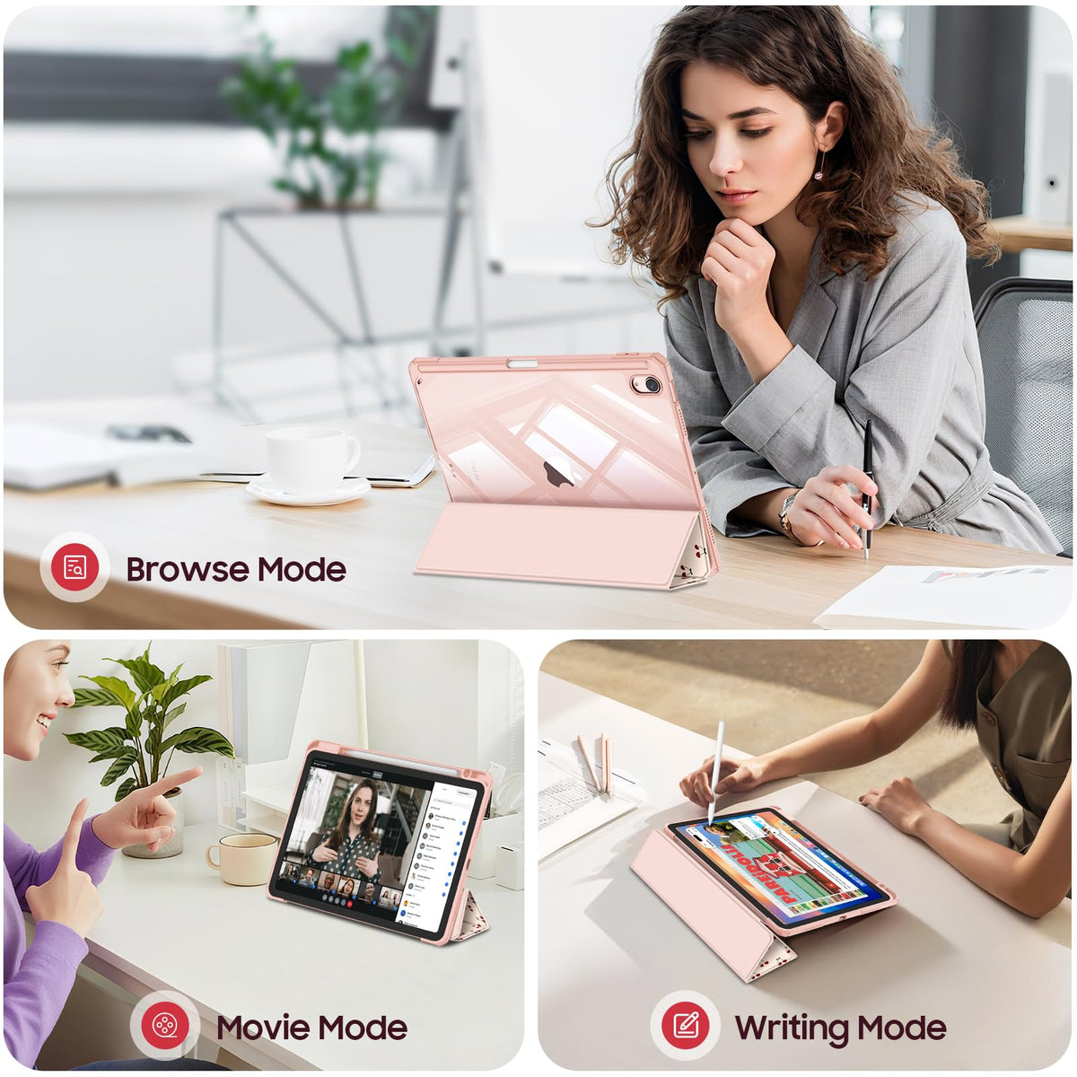 FINTIE Clear Case for iPad Air 11 Inch & iPad Air 5th/4th Generation 10.9"
