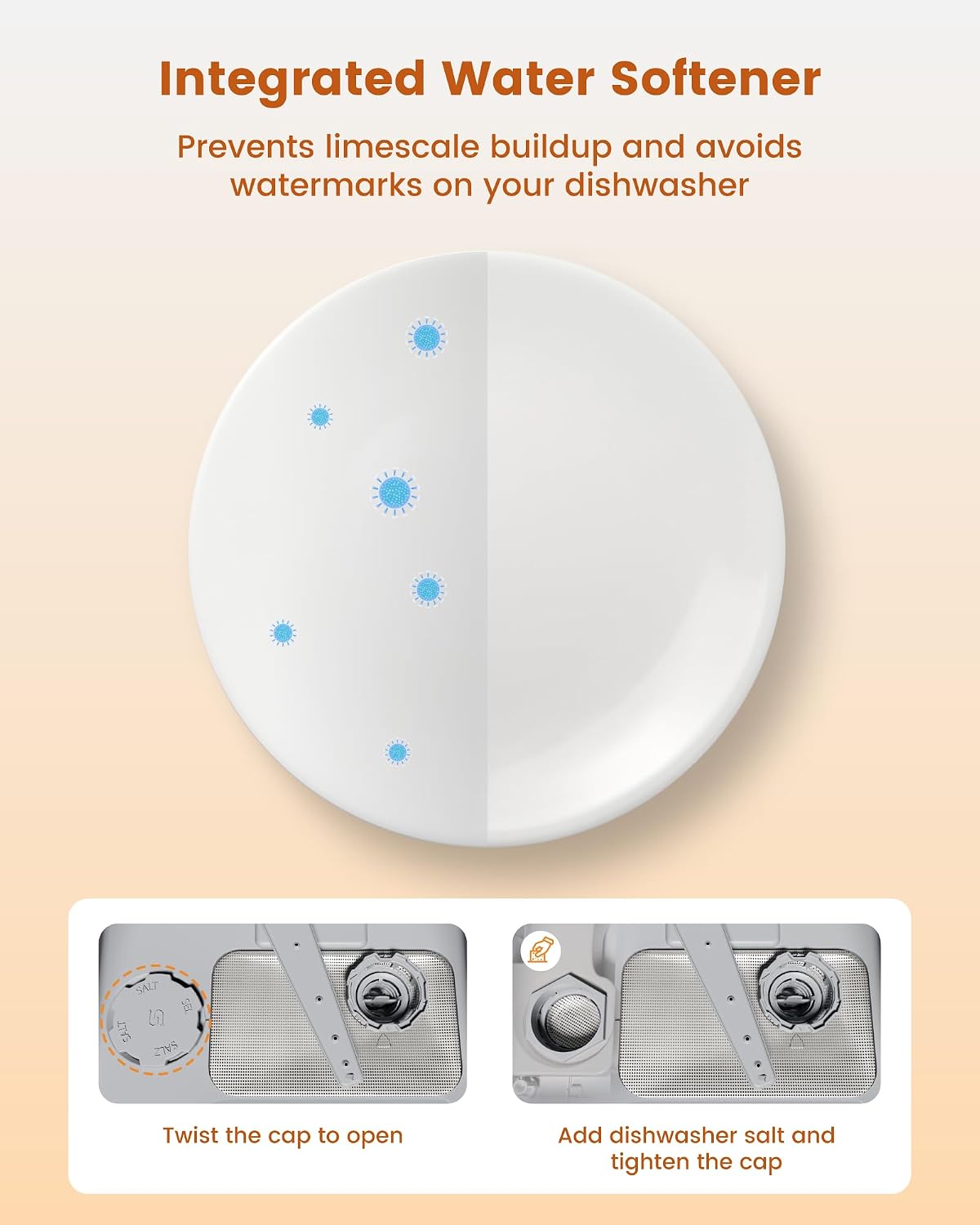 HAVA Table Top Dishwasher with Water Softener & Enhanced Energy Efficiency