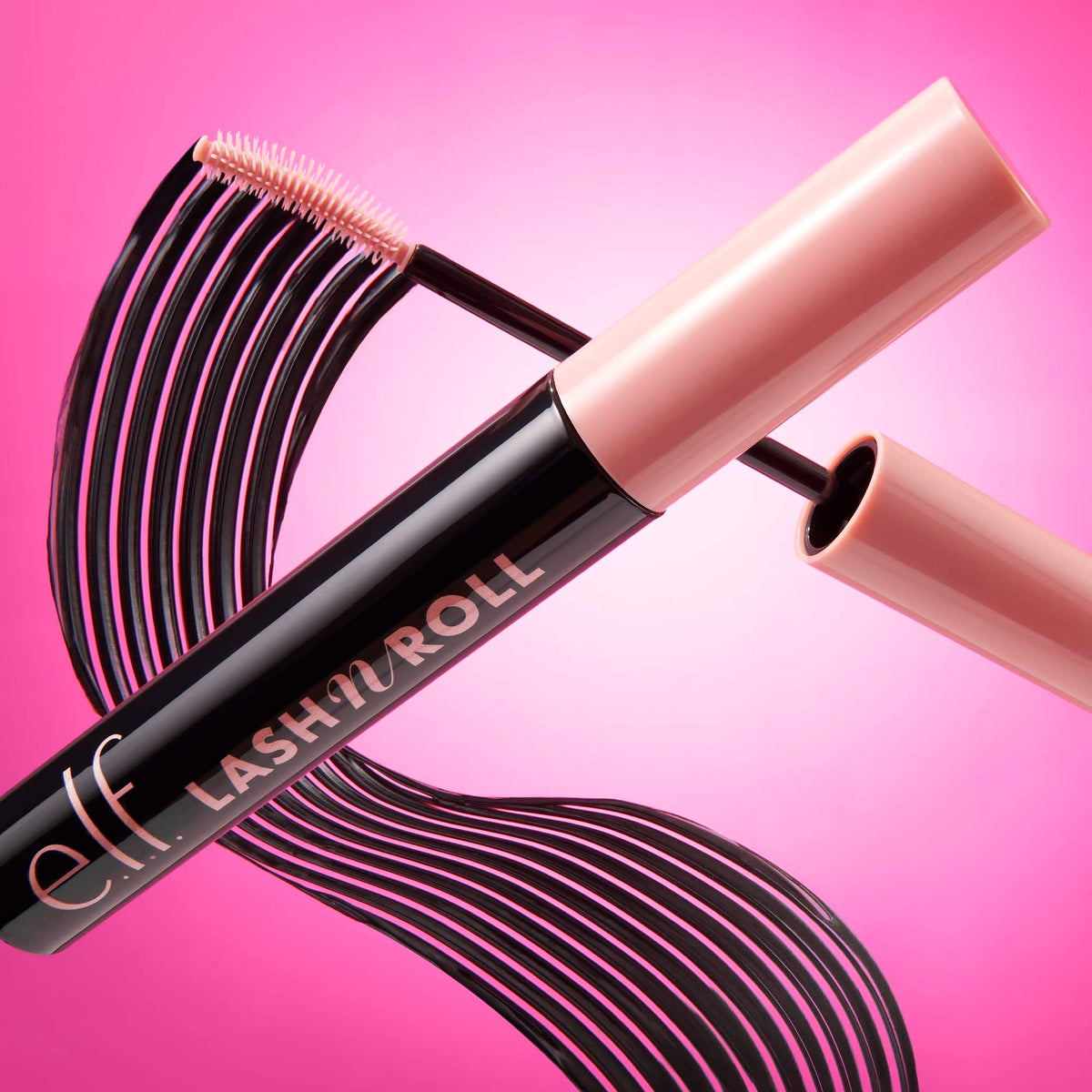 e.l.f. Lash 'N Roll Mascara, Curling Mascara For Visibly Lifted Lashes, Lifts & Separates Lashes. Long-Lasting Formula, Vegan & Cruelty-Free, Black