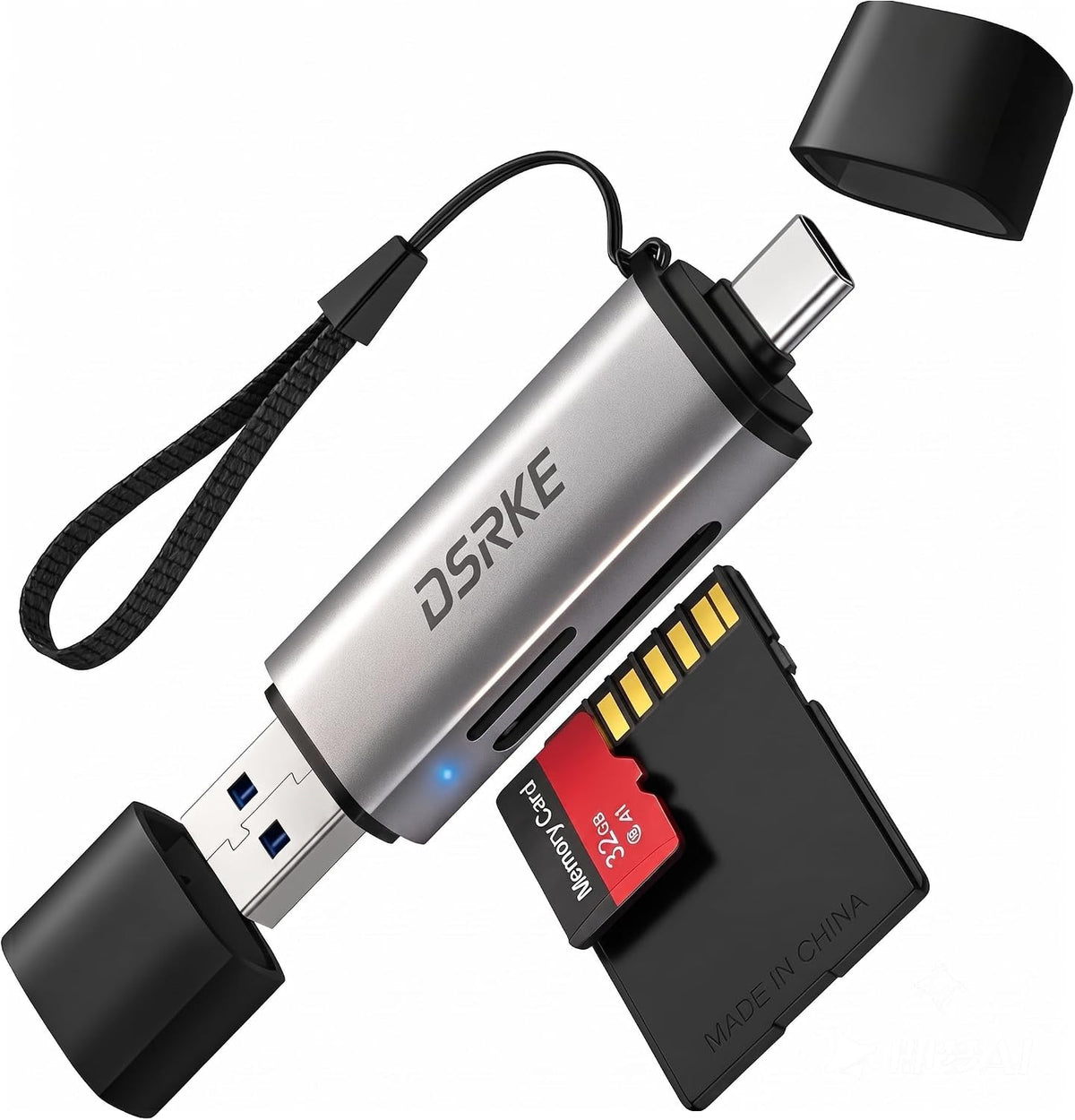 SD Card Reader, Micro SD & Memory Card Reader, USB C 3.0 Dual Slot