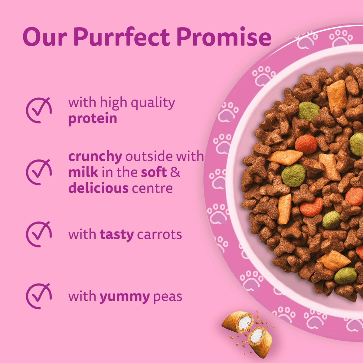 Whiskas Junior Chicken 7 kg Bag, Kitten Cat Dry Food - Pack May Vary