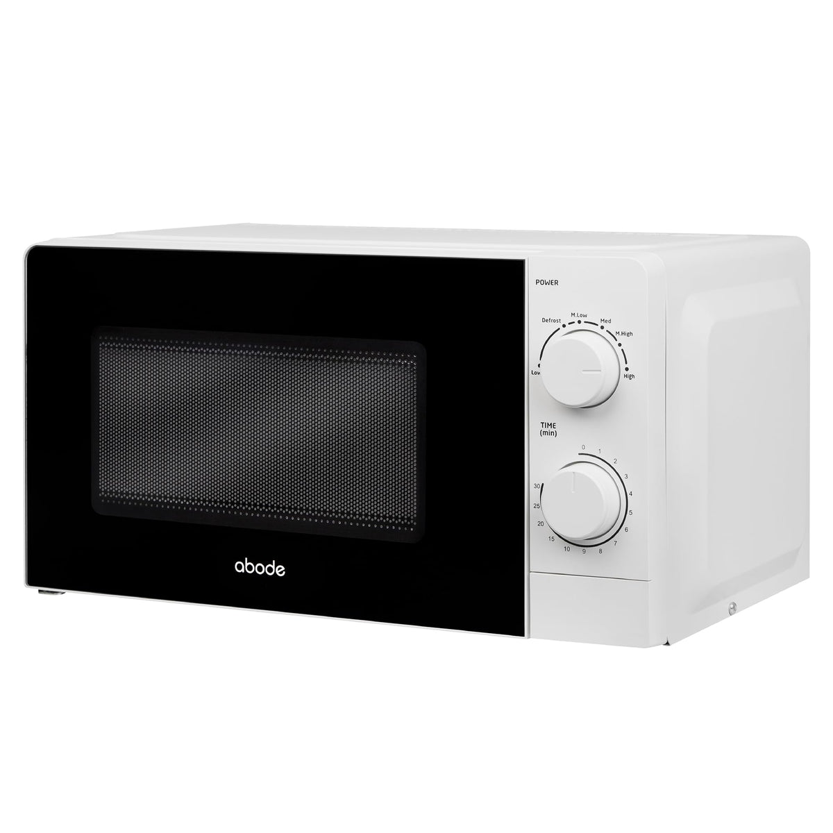 Abode Touch Control Microwave 20 Litre Black Digital 700W with Clock & Timer, 5 Auto Cook Settings & Defrost, 10 Power Levels AMT2012B (Touch Control, Silver)