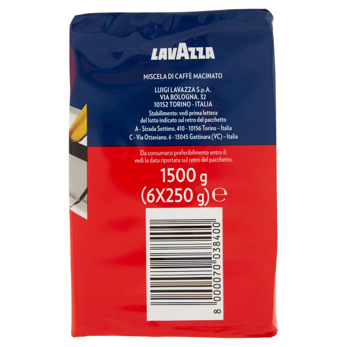 Lavazza CREAM AND AROMA KAWA ZIARNISTA 1000G