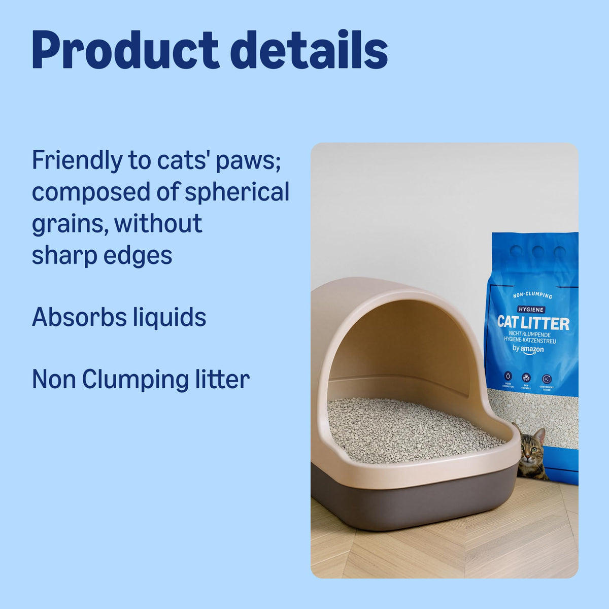 by Amazon Clumping Fine Unscented Cat Litter 10L (Pack of 1)