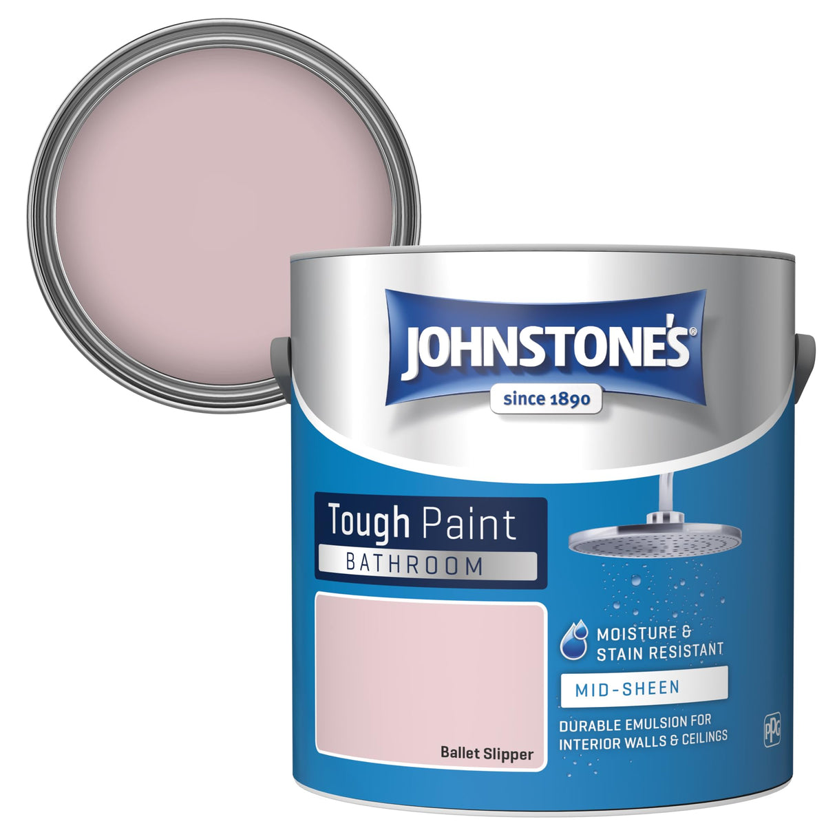Johnstone's - Bathroom Wall & Ceiling Paint - Seashell - 2.5L