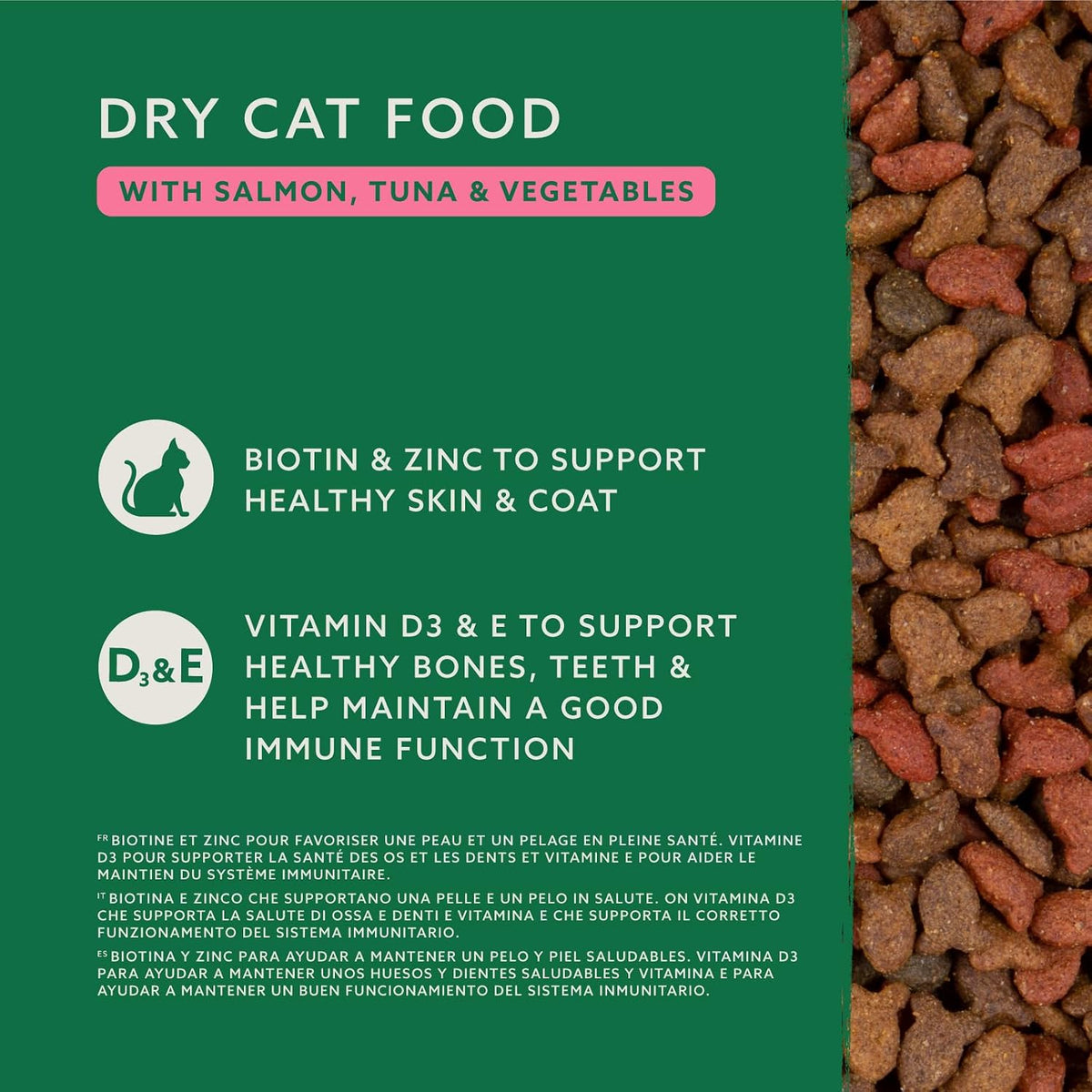 by Amazon - Complete Dry Cat Food with Salmon, Tuna and Vegetables, 2 pack of 3kg
