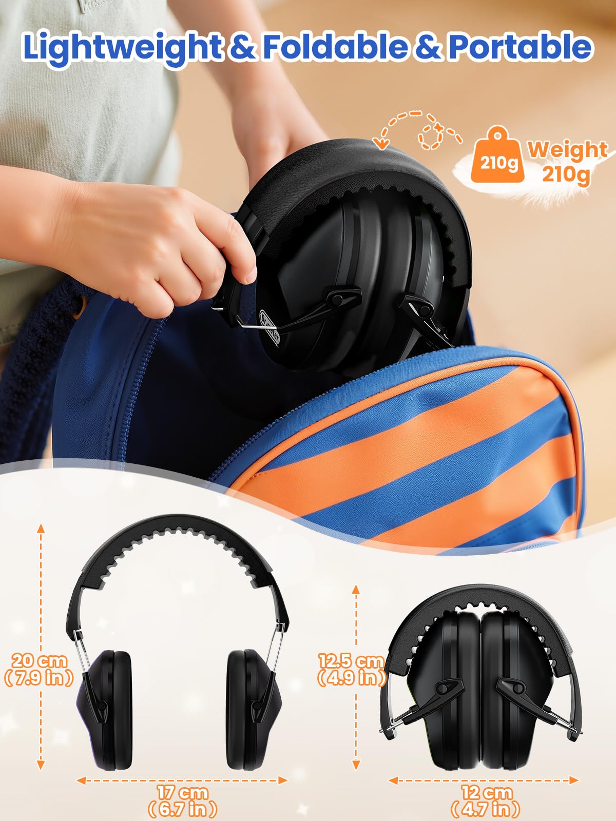 Dr.meter Ear Defenders Children SNR 27.4dB for Autism, Sensory Needs
