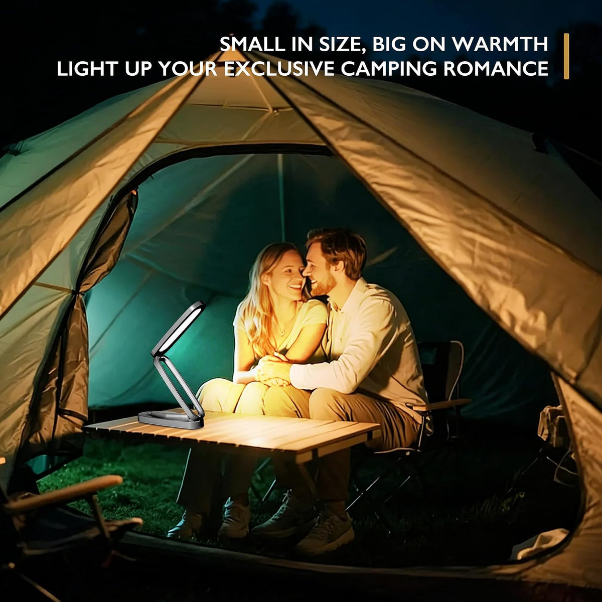 Small LED Rechargeable Portable Foldable Cordless Desk Table Lamp